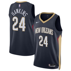 NBA Jordan Hawkins New Orleans Pelicans Unisex Swingman Jersey - Icon Edition - Navy