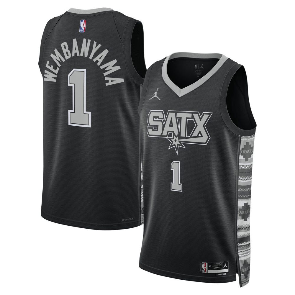 NBA Victor Wembanyama San Antonio Spurs Jordan Brand Unisex Swingman Jersey - Statement Edition - Black sale