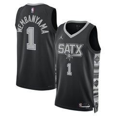 NBA Victor Wembanyama San Antonio Spurs Jordan Brand Unisex Swingman Jersey - Statement Edition - Black sale