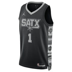 NBA Victor Wembanyama San Antonio Spurs Jordan Brand Unisex Swingman Jersey - Statement Edition - Black sale