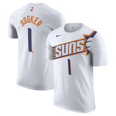 Devin Booker Phoenix Suns 2023/24 Association Name & Number T-Shirt White