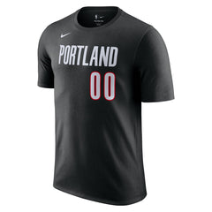 Scoot Henderson Portland Trail Blazers Icon Edition Name & Number T-Shirt Black