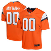 Denver Broncos Youth Mile High Collection Custom Game Jersey Orange