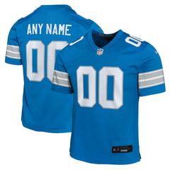 NFL Detroit Lions Youth Custom Game Jersey - Blue