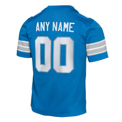 NFL Detroit Lions Youth Custom Game Jersey - Blue