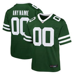 NFL New York Jets Youth Custom Game Jersey - Legacy Green