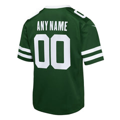 NFL New York Jets Youth Custom Game Jersey - Legacy Green