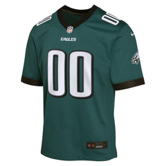 NFL Philadelphia Eagles Youth Custom Game Jersey - Midnight Green