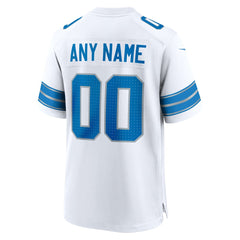 Detroit Lions Custom Game Jersey White