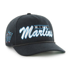 Miami Marlins '47 Corduroy Hitch Adjustable Hat - Black Hats