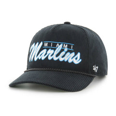 Miami Marlins '47 Corduroy Hitch Adjustable Hat - Black Hats