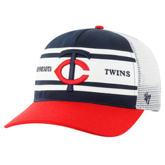 Minnesota Twins '47 Gridiron Super Stripe Relaxed Trucker Hitch Adjustable Hat - Navy Hats