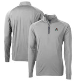 Arizona Diamondbacks Cutter & Buck Adapt Eco Knit Recycled Quarter-Zip Pullover Top - Gray Pullover