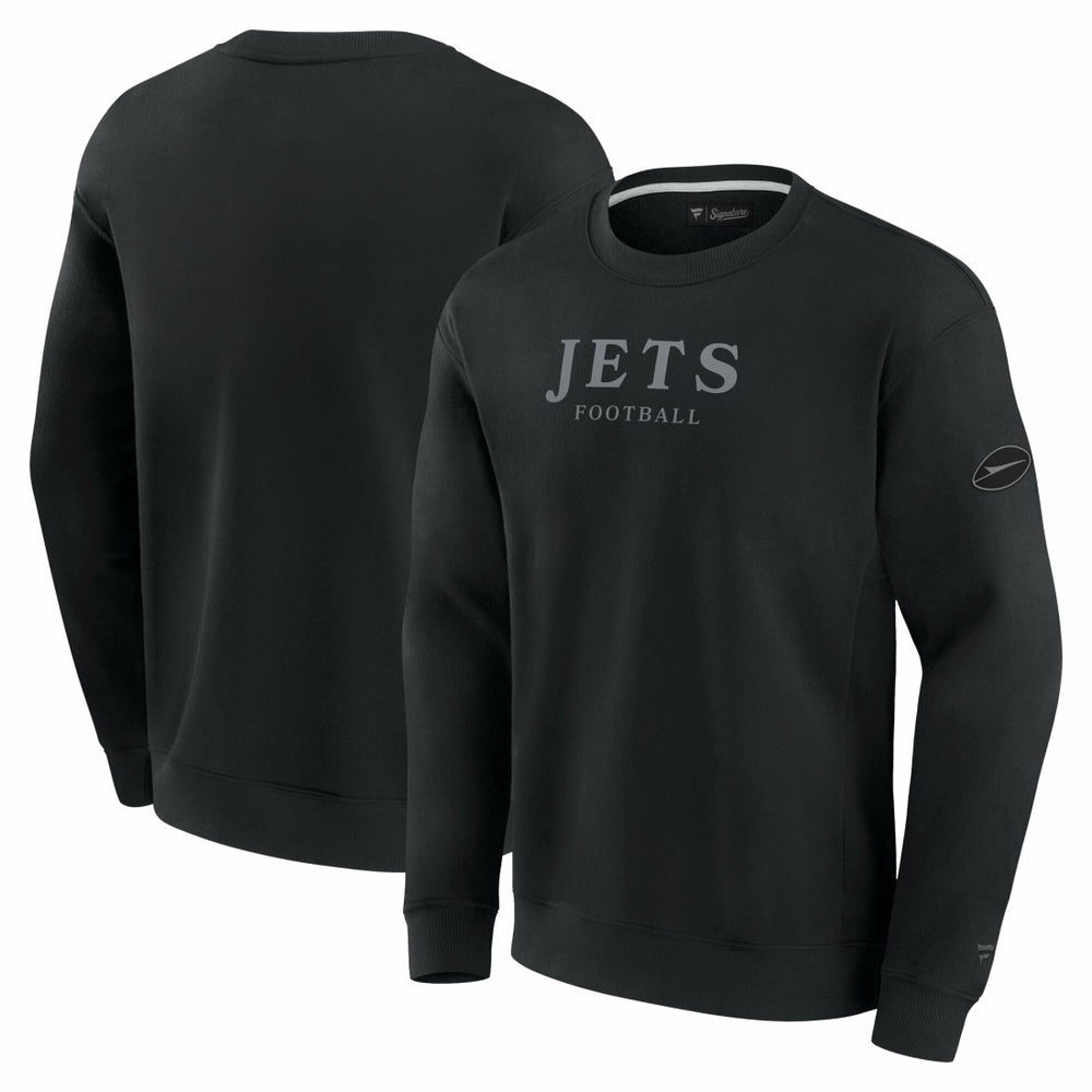 New York Jets Unisex Elements Unlimited Fleece Pullover Sweatshirt Black