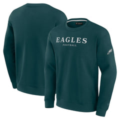 Philadelphia Eagles Unisex Elements Unlimited Fleece Pullover Sweatshirt Midnight Green