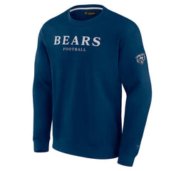 Chicago Bears Unisex Elements Unlimited Fleece Pullover Sweatshirt Navy