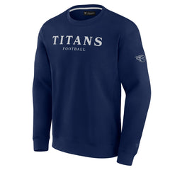 Tennessee Titans Unisex Elements Unlimited Fleece Pullover Sweatshirt Navy