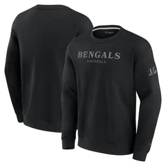 Cincinnati Bengals Unisex Elements Unlimited Fleece Pullover Sweatshirt Black
