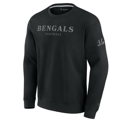 Cincinnati Bengals Unisex Elements Unlimited Fleece Pullover Sweatshirt Black