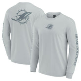 Miami Dolphins Unisex Elements Strive Long Sleeve T-Shirt Gray