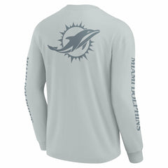 Miami Dolphins Unisex Elements Strive Long Sleeve T-Shirt Gray