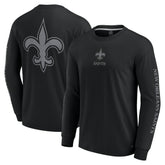 New Orleans Saints Unisex Elements Strive Long Sleeve T-Shirt Black