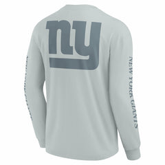 New York Giants Unisex Elements Strive Long Sleeve T-Shirt Gray