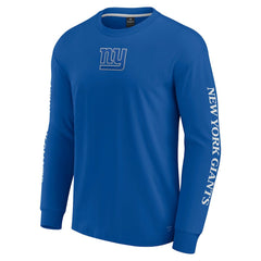 New York Giants Unisex Elements Strive Long Sleeve T-Shirt Royal
