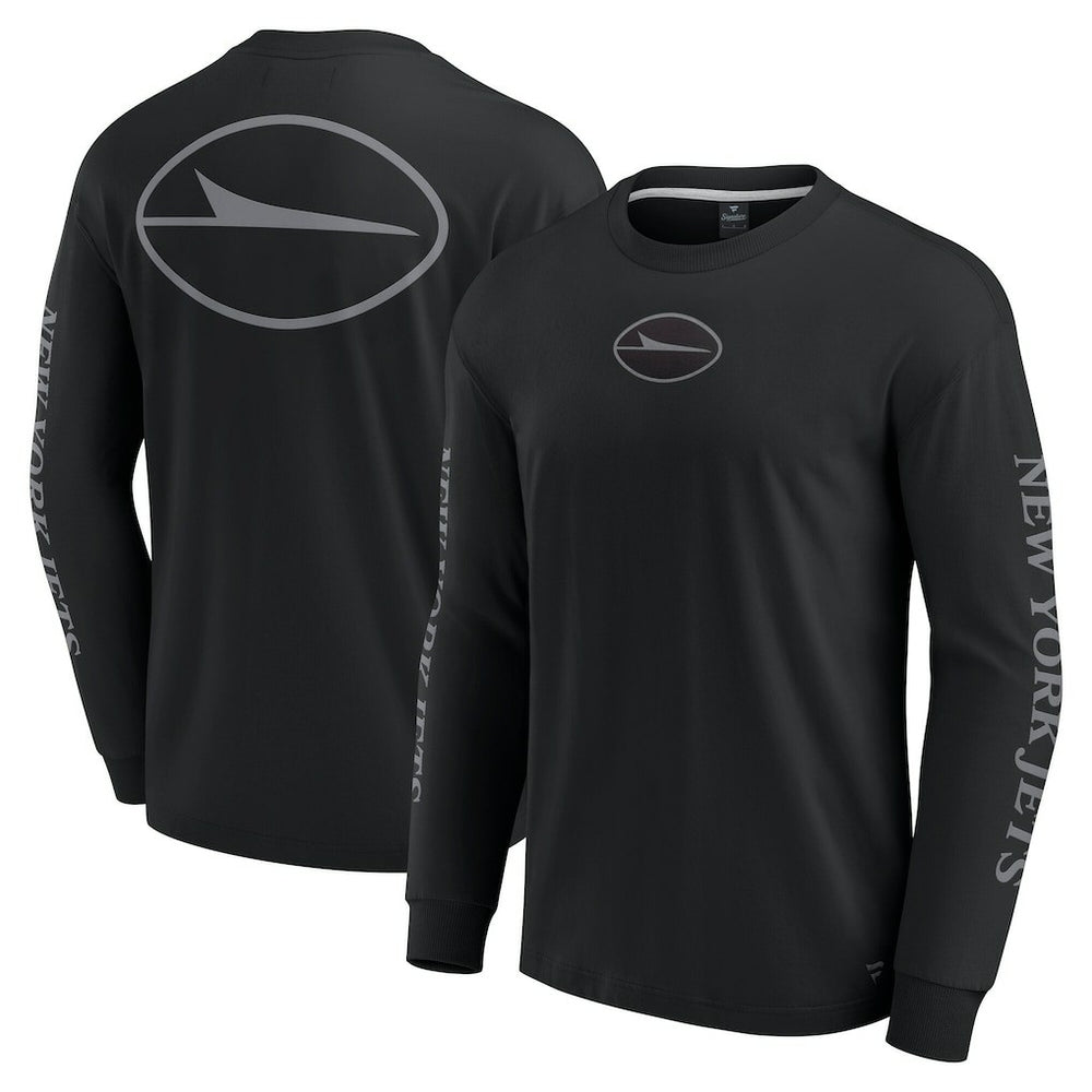New York Jets Unisex Elements Strive Long Sleeve T-Shirt Black