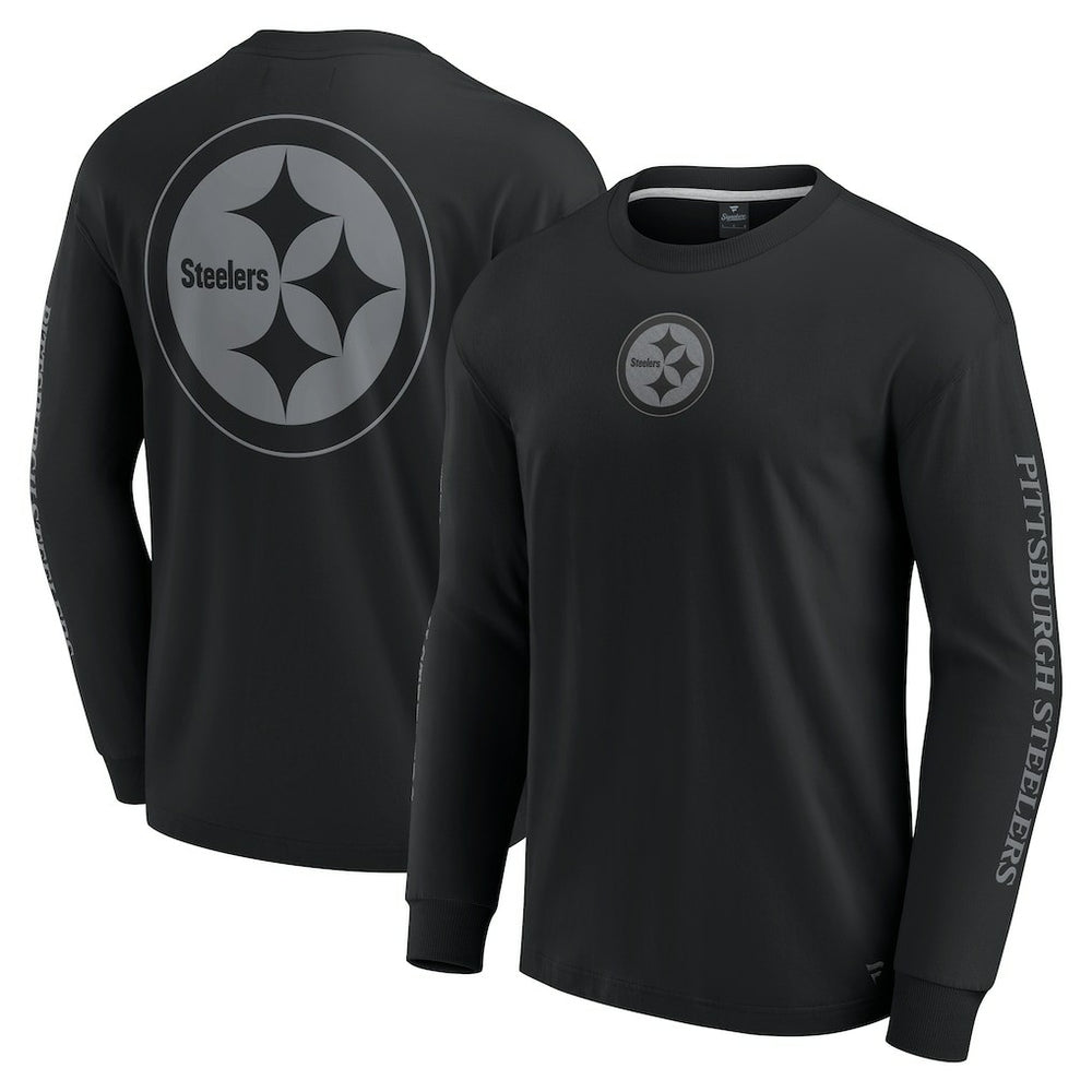 Pittsburgh Steelers Unisex Elements Strive Long Sleeve T-Shirt Black