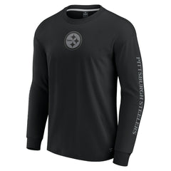Pittsburgh Steelers Unisex Elements Strive Long Sleeve T-Shirt Black
