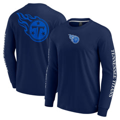 Tennessee Titans Unisex Elements Strive Long Sleeve T-Shirt Navy