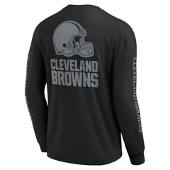 Cleveland Browns Unisex Elements Strive Long Sleeve T-Shirt Black