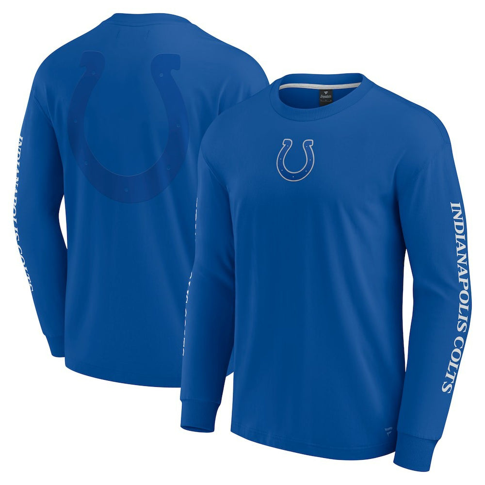 Indianapolis Colts Unisex Elements Strive Long Sleeve T-Shirt Royal