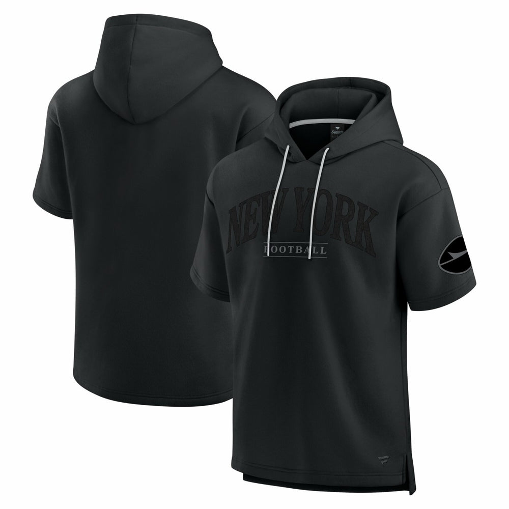 New York Jets Unisex Elements Ready Short Sleeve Pullover Hoodie Black