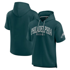 Philadelphia Eagles Unisex Elements Ready Short Sleeve Pullover Hoodie Green