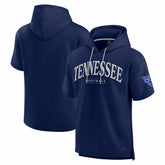 Tennessee Titans Unisex Elements Ready Short Sleeve Pullover Hoodie Navy