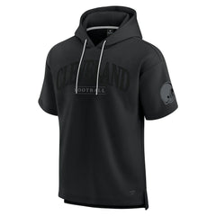 Cleveland Browns Unisex Elements Ready Short Sleeve Pullover Hoodie Black