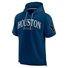 Houston Texans Unisex Elements Ready Short Sleeve Pullover Hoodie Navy