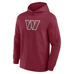 Washington Commanders Elements Blaze Tri-Blend Long Sleeve Hoodie T-Shirt Burgundy