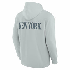 New York Jets Elements Blaze Tri-Blend Long Sleeve Hoodie T-Shirt Gray