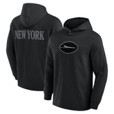 New York Jets Elements Blaze Tri-Blend Long Sleeve Hoodie T-Shirt Black