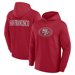 San Francisco 49ers Elements Blaze Tri-Blend Long Sleeve Hoodie T-Shirt Scarlet