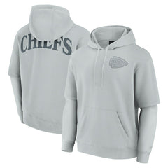 Kansas City Chiefs Unisex Elements Sleek Pullover Hoodie Gray