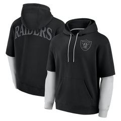 Las Vegas Raiders Unisex Sleek Elements Pullover Hoodie Black