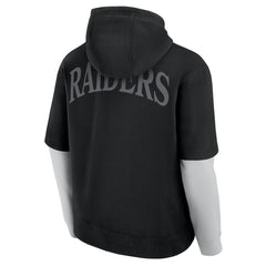 Las Vegas Raiders Unisex Sleek Elements Pullover Hoodie Black