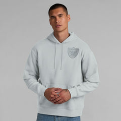 Las Vegas Raiders Unisex Sleek Elements Pullover Hoodie Gray
