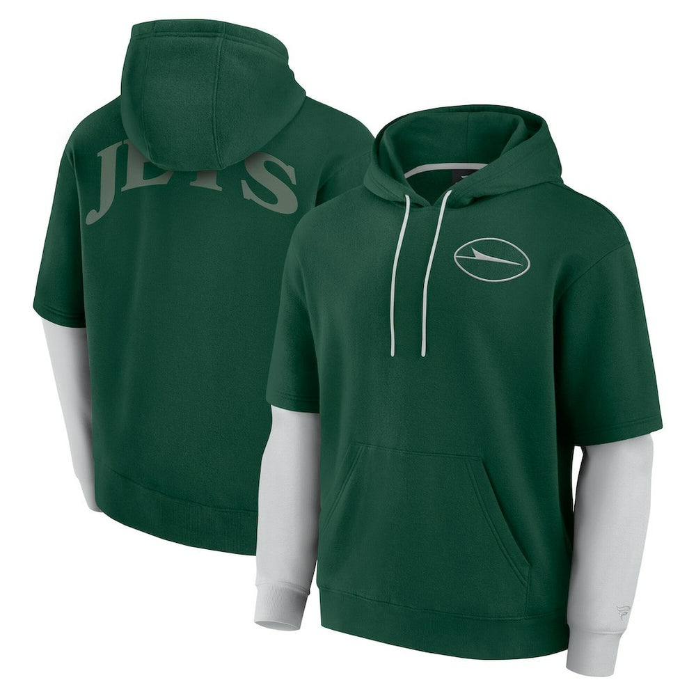 New York Jets Unisex Sleek Elements Pullover Hoodie Green