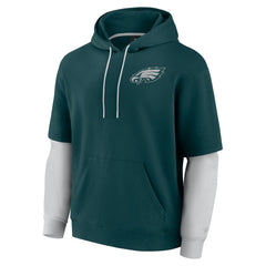 Philadelphia Eagles Unisex Sleek Elements Pullover Hoodie Green