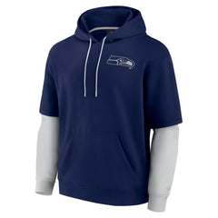 Seattle Seahawks Unisex Sleek Elements Pullover Hoodie College Navy